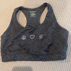 Peloton heathered open back bra (Medium)